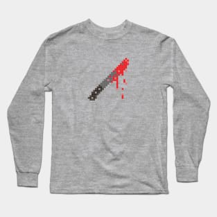 8-bit Bloody Machete Long Sleeve T-Shirt